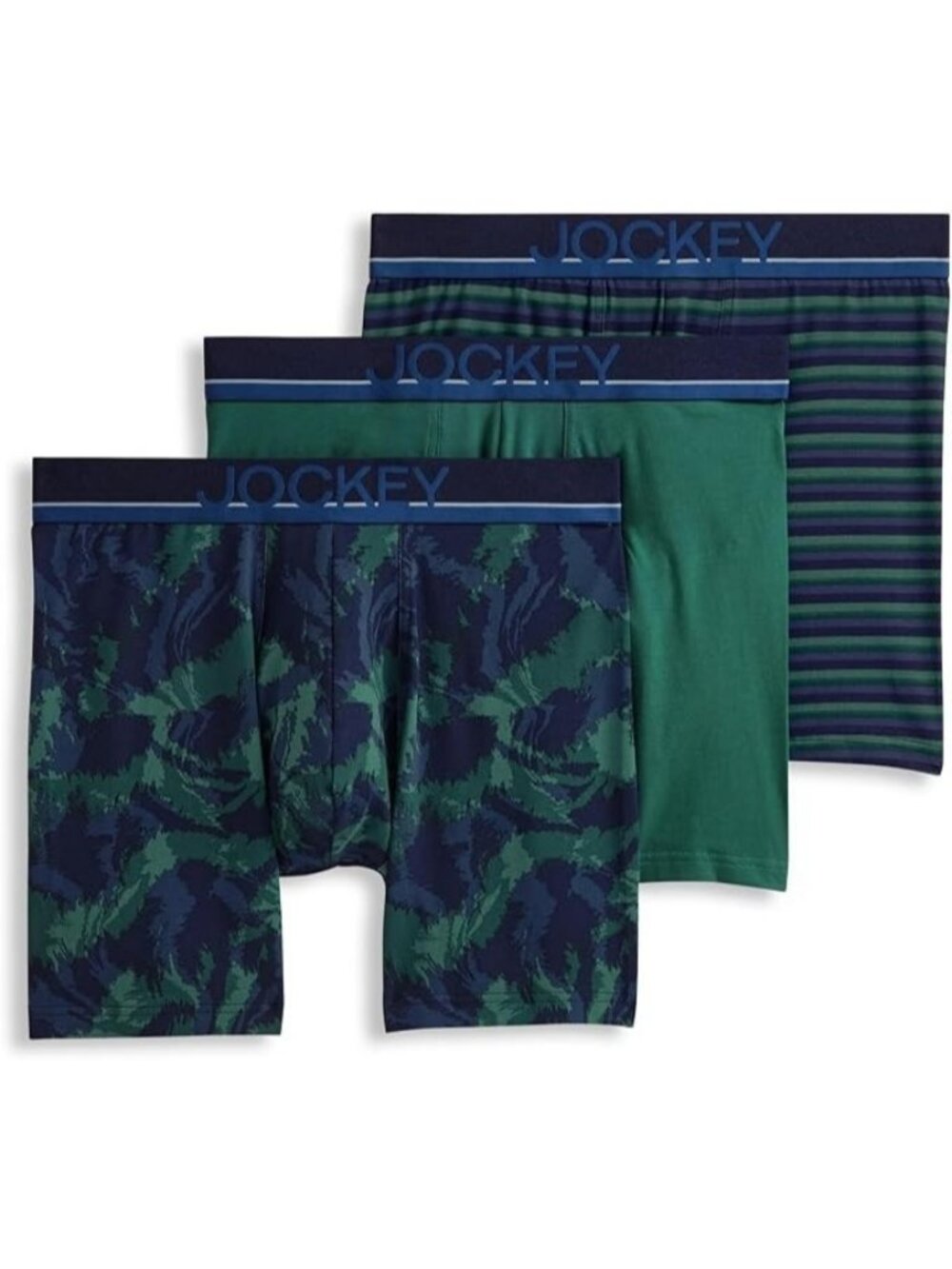 Jockey Boxer Briefs 3-Pack True Style Cotton Stretch Men's Size 2XL XXL - New